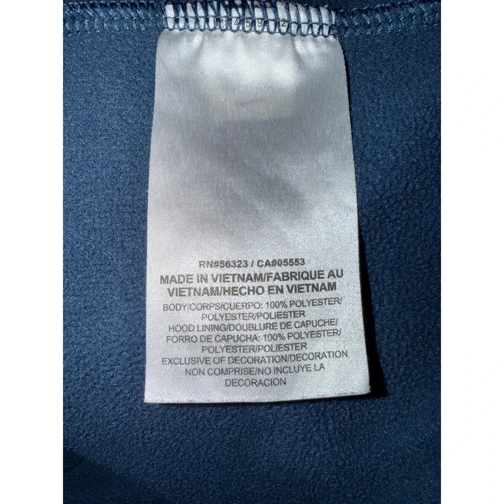 Nike Mens Therma-FIT Hoodie Navy Blue Teal Graphic Logo Sweatshirt XL 803226-460